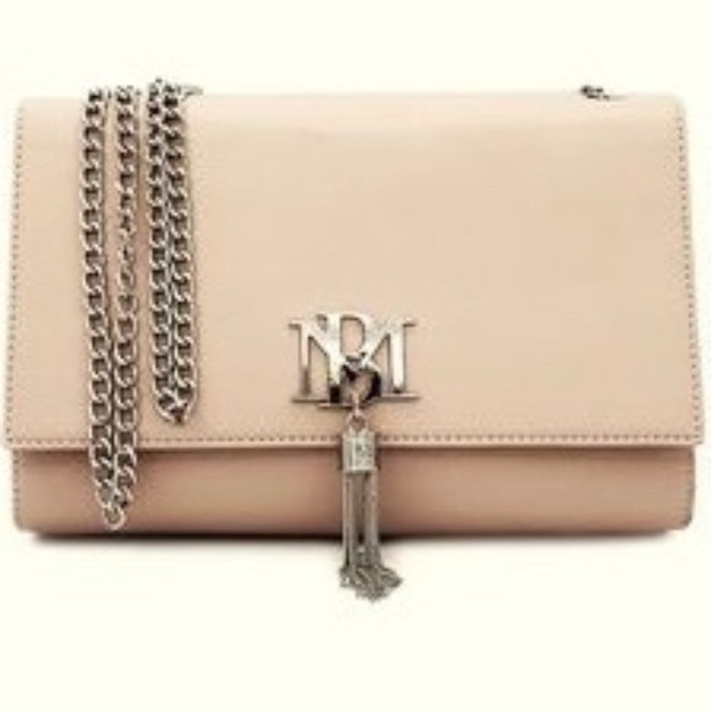 BADGLEY MISCHKA Metal Fringe Bag NWT Vegan Leather